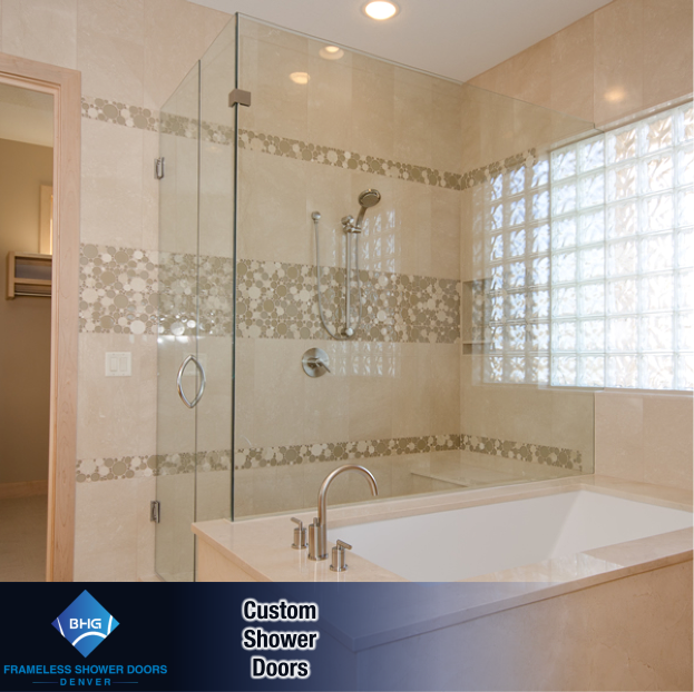 30 frameless shower doors denver custom glass enclosure