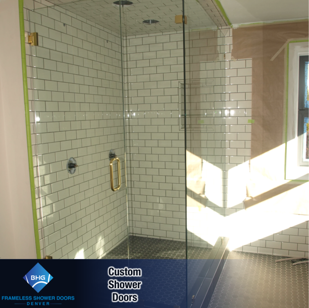 32 frameless shower doors denver custom glass enclosure