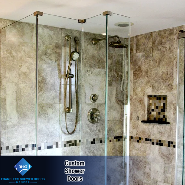 42 frameless shower doors denver custom glass enclosure