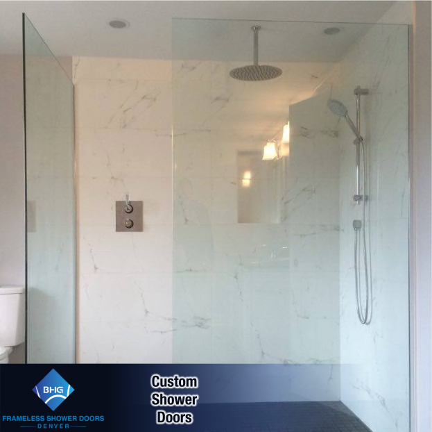 44 frameless shower doors denver custom glass enclosure