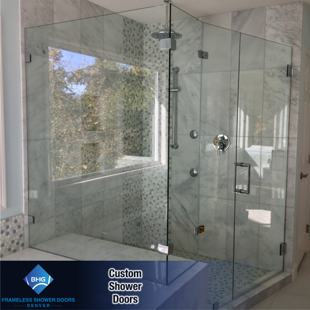 55 frameless shower doors denver custom glass enclosure