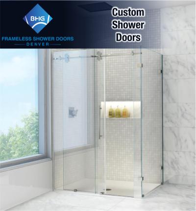 75 BHG FRAMELESS SHOWER DOORS DENVER custom glass shower enclosure 3