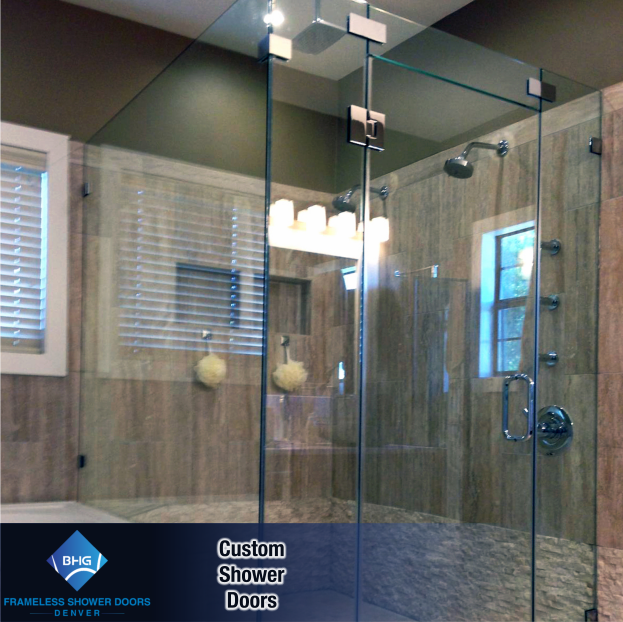 75 frameless shower doors denver custom glass enclosure