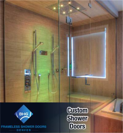 79 BHG FRAMELESS SHOWER DOORS DENVER custom shower installation 2